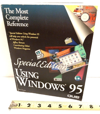 SPECIAL EDITION USING WINDOWS 95 BOOK WITH ITS CD By Ron Person