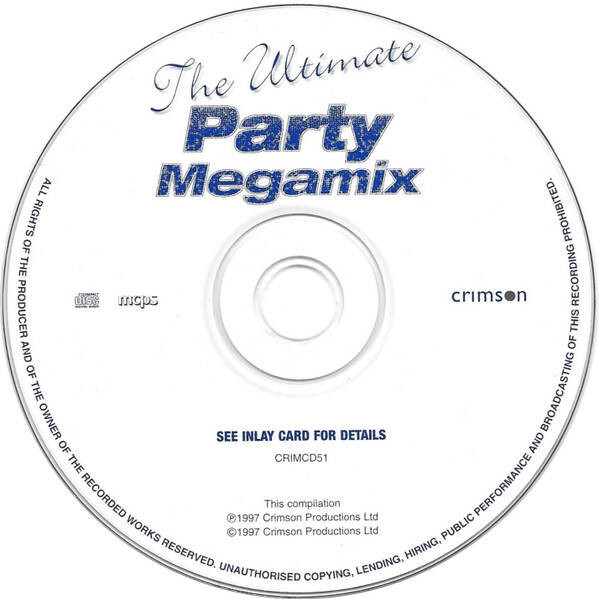 Ultimate Party Megamix Various CD 11 Track 0ver 100 Non-stop