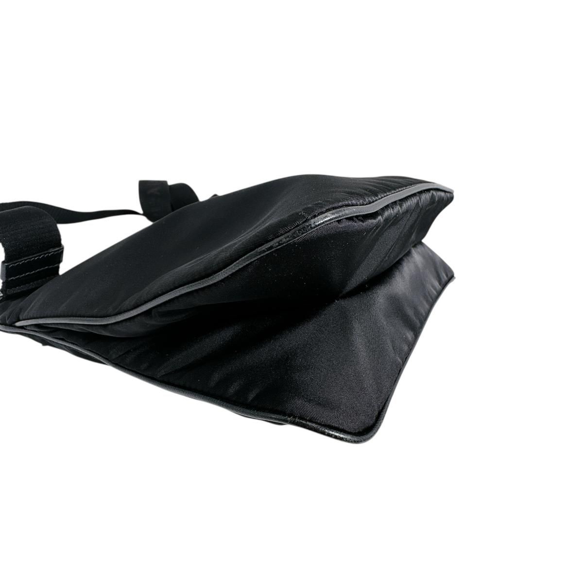 PRADA Triangular Logo Body Bag Diagonal Across 29… - image 6