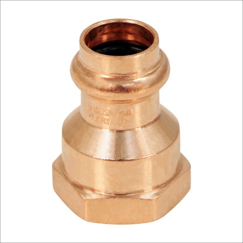 QDGB2456 Copper Female Reducing Adapter 1/2 Press x 3/4 Inch FPT Fitting