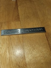 OEM RARE 1980s Cadillac Eldorado Touring Suspension Metal Car Badge Emblem