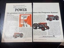 1962 Massey Ferguson Tractors Ad Vintage Antique Model MF 35 50 65 Dieselmatic