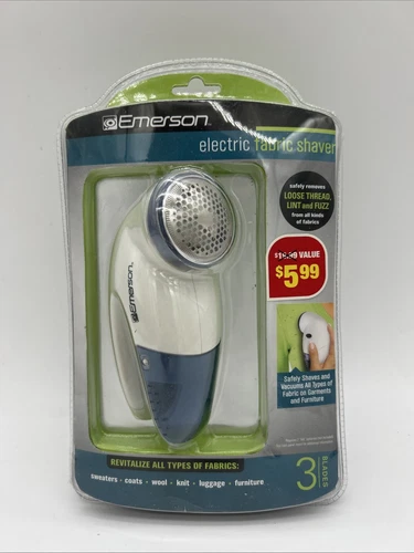 NEW EMERSON Electric Fabric Shaver PORTABLE Battery Operated 3 Blades (NIB*L@@K)