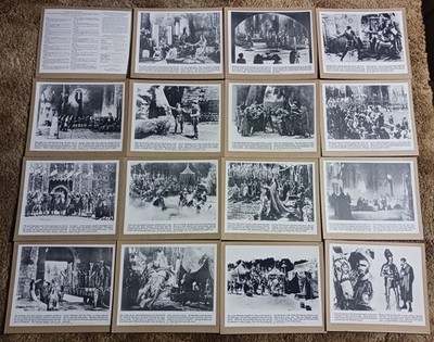 ''Feudal Life From Robin Hood'' Complete Set of 15 Historic Plates/Photographs