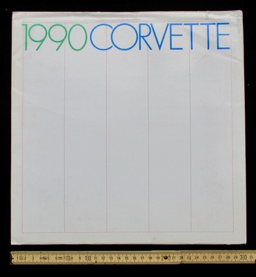 Chevrolet Corvette C4 Prestige Prospekt English 30x30cm ?S 1990 839 NOS brochure
