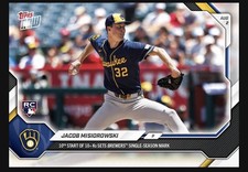 Jacob Misiorowski RC Brewers 2026 MLB Topps N...