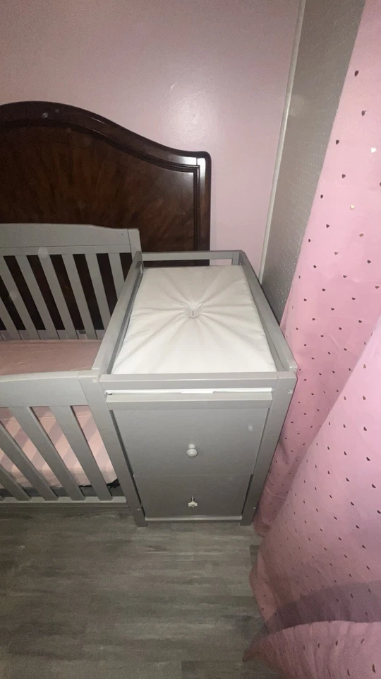 Brand New Crib with Changing Table and Mattress - Image 3 of 4