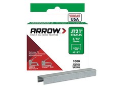 Arrow - JT21 T27 Staples 8mm ( 5/16in) Box 1000 0.0056 per staple