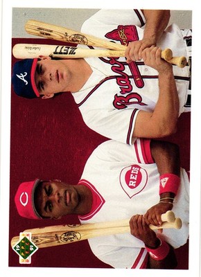 1991 Upper Deck Final Edition #1F Diamond Skills Checklist (Sanders / Klesko)