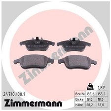 Zimmermann Bremsbelagsatz Bremsklötze vorne 410600011R 410605055R | 382945