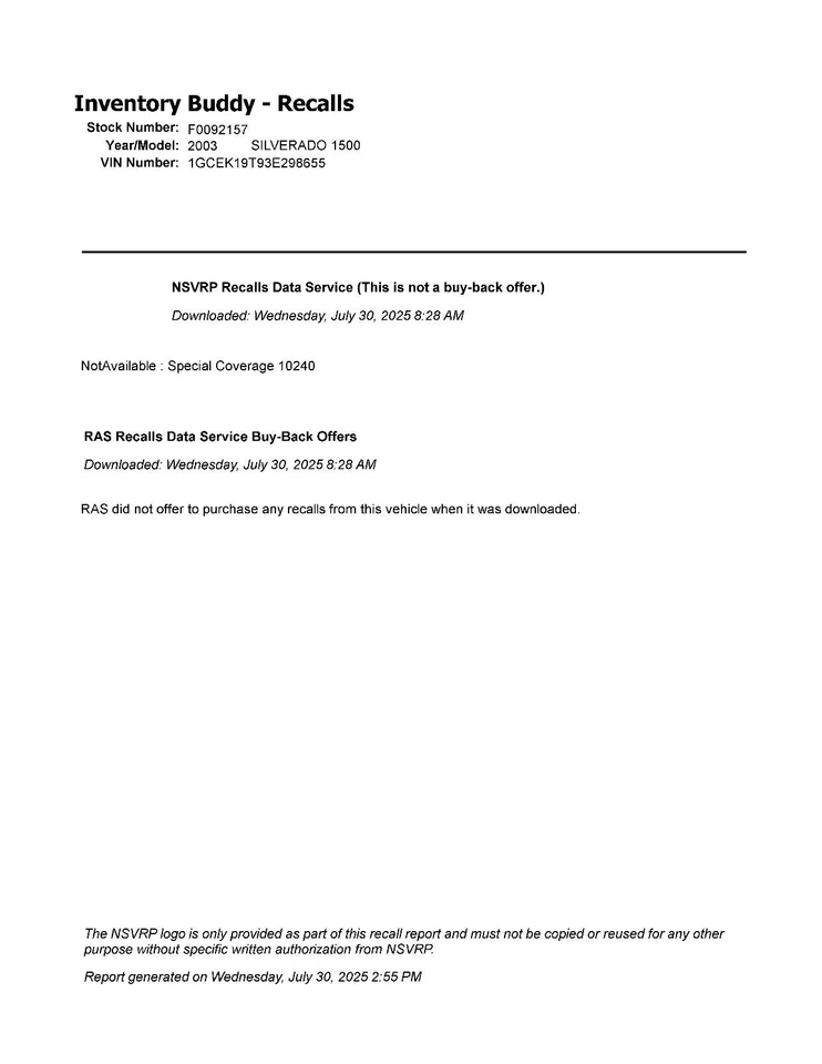 Used Right Door Mirror fits: 2003 Chevrolet Silverado 1500 pickup Power classic - Image 3 of 4