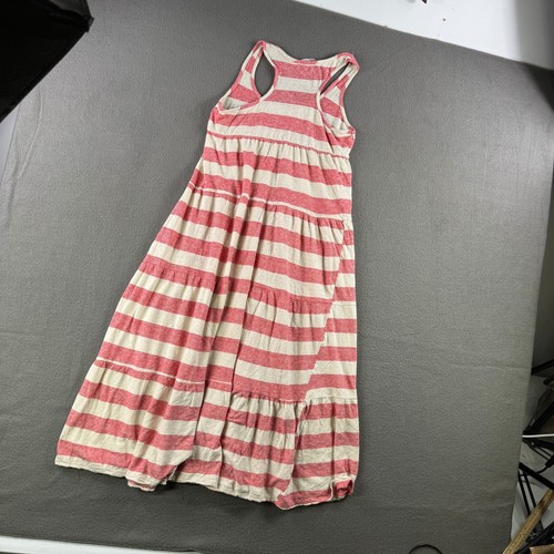 Soprano Maxi Dress Women S Striped Sleeveless Tiered Beach Resort Made in USA - Picture 3 of 8