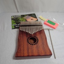 17 Key Dark Mahogany Kalimba Thumb Piano Perfect Musical Gift with Great Tone