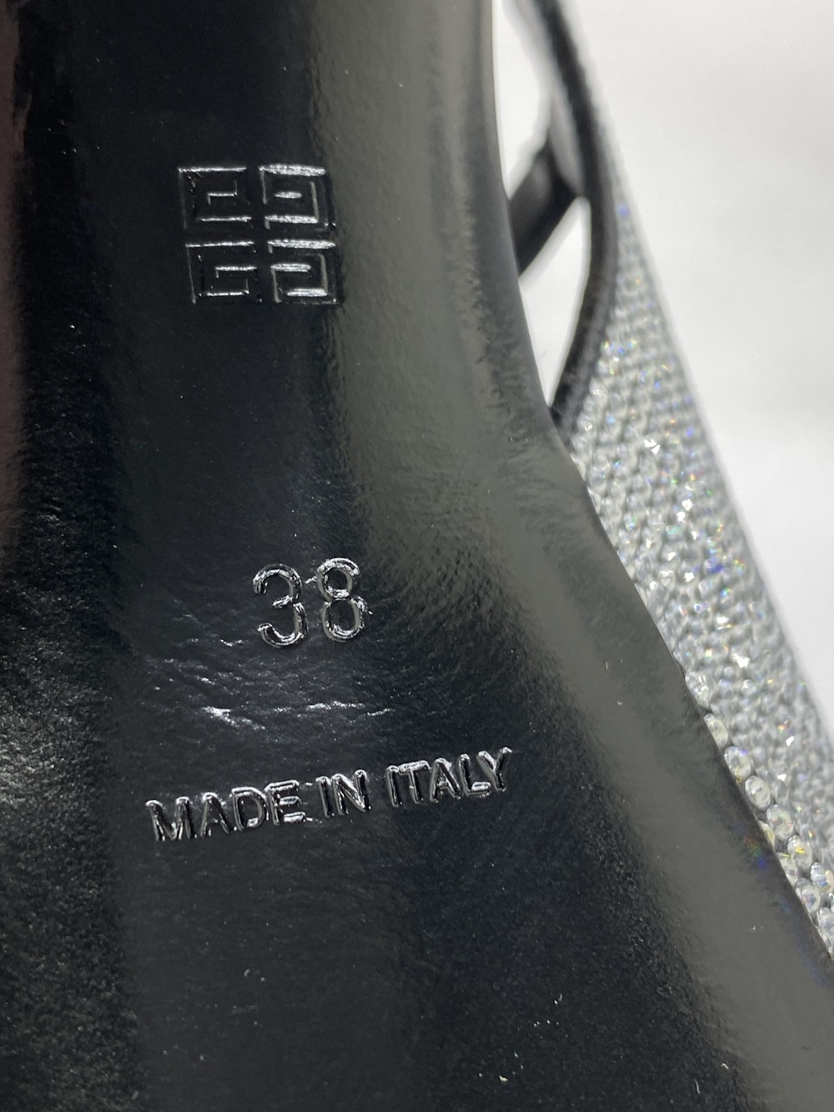 Givenchy Womens Sandals Silvery Size 8 Voyou Platform Strappy Jewels Buckle thumbnail 9