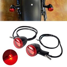Bullet Rear Brake Tail Light Indicators For Harley Sportster 883 1200 1992-2022