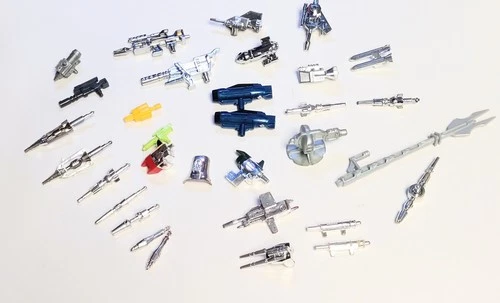 Vintage Transformers Replacement Parts  Weapons Guns Missiles Accessories Lot