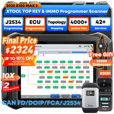XTOOL X100 MAX2 J2534 ECU Programming Auto Sc...