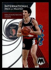 Drazen Petrovic 2019-20 Panini Mosaic Men of Mastery Card #16 Portland