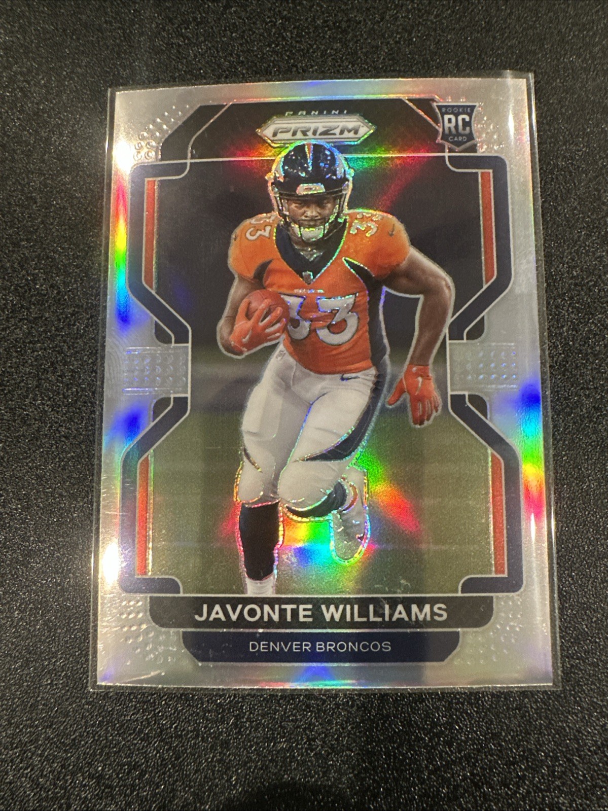 2021 Panini Prizm - Rookie Variation Javonte Williams #V-345 Silver Prizm (RC)