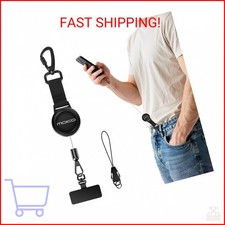 MoKo Anti-theft Phone Tether, Phone Lanyard Retractable Steel Line Cellphone Str