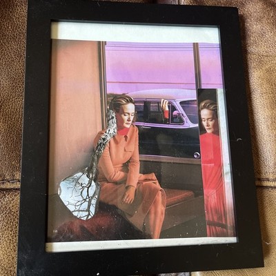 framed mixed media art collage art