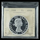 1964 $1 Specimen ICCS SP66 *UHC* Frosty Ultra Heavy Cameo Canada Silver Dollar