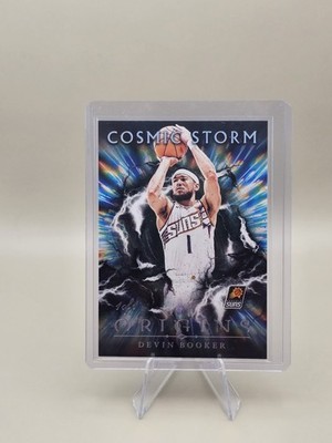 Devin Booker 2024-25 Origins Cosmic Storm #19 Blue 1/1 SSP - SUNS Jersey Match