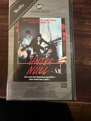 VHS RARITÄT: UNTER NULL (1987) MIT ROBERT DOWNEY JR.