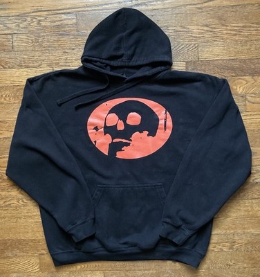 GORILLAZ SKULL HOODIE OFFICIAL RARE VINTAGE PULLOVER HOT TOPIC Xl