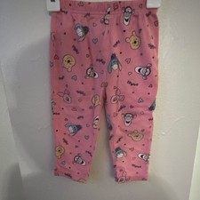 Disney Baby Winnie the Pooh Pink Lounge Pants 18 Months 100 Cotton Pull On