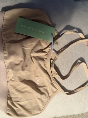 Not After Ten Women s Beige Sports Bra Bralette Size XS/S NWT