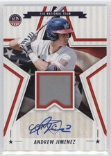 2025 Panini Stars and Stripes Signature Materials Andrew Jimenez Auto 2a5
