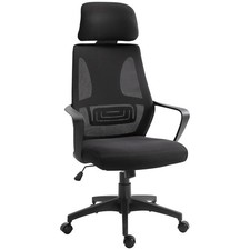 Mesh Desk Chair Swivel Chair W/ High Backrest Adjustable Height Refurbished
