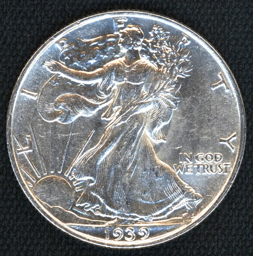 1939-P AU WALKING LIBERTY HALF DOLLAR ~ SILVER NOW AT RECORD HIGHS