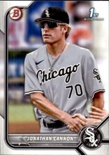 LOT OF 20 2022 BOWMAN DRAFT 1ST BASE PROSPECT BD180 JONATHAN CANNON WHITE SOX