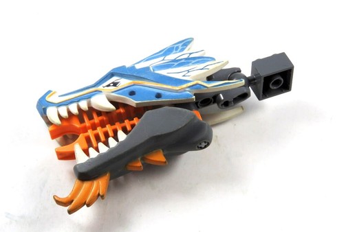 LEGO® Legends of Chima™ Figur Drachenkopf  Kopf weiß blau orange Gelenk Drache - Bild 1 von 2