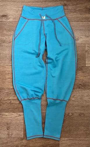 Janus NEW Merino Wool Jogger Pants Turquoise Machine Washable Made in Norway S - Picture 3 of 7