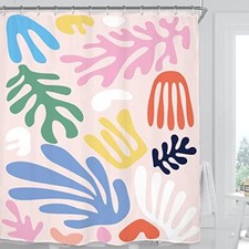 Matisse Colorful Abstract Shower Curtain Set Inches 60Wx71H Colorful Matisse