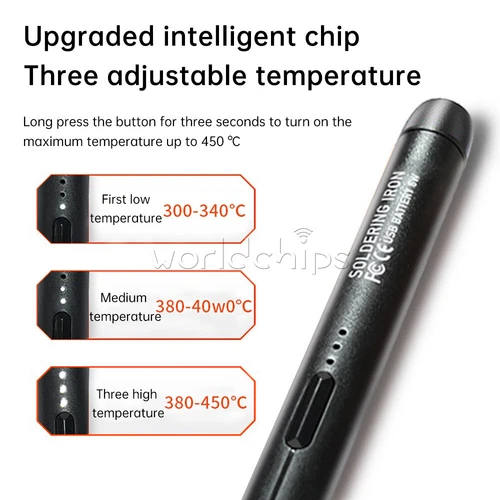 Kit de soldador inalámbrico tipo C soldador portátil recargable - Imagen 6 de 21
