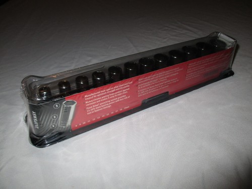 New Snap-on™ 3/8" drive 8 thru 19 mm 6-point Semideep Socket Set 212FSMSY Sealed - Picture 4 of 6