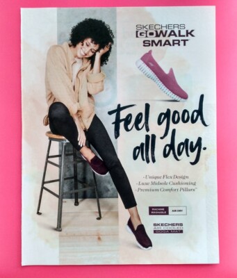 Skechers GOWALK SMART Shoes 2000s Print Ad Wall art Decor