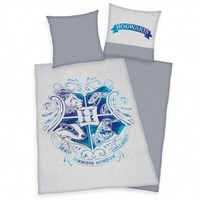 Harry Potter - Hogwarts - BettwäSche-Set (Grau-Blau)