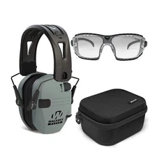 Walkers Razor TactiGrip with Rubber Headband Gray with Case and Glasses