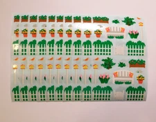Mrs Grossman's Lot of 10 Sheets ~Garden~ 1993 Vintage Stickers Scrapbooking