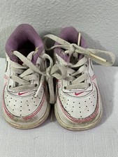 Nike Air Force 1 Toddler Fuchsia/White DC9671-110 shoe Size 4C