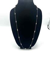 Garnet And Pearl Necklace Dark Beads Pearl Accents Unisex Style