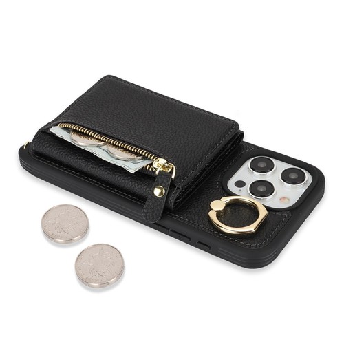 Funda de Lujo para iPhone 15 Pro Max 14 13 12 Cuero Billetera Tarjeta Cubierta con Correa - Imagen 20 de 86