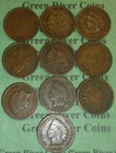 Large Collection of Indian Head Cent Penny 1880-1909  #MY02  10  assorted coins