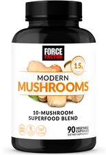 Force Factor Modern Mushrooms Capsules, Mushroom Supplement with Lion's Mane