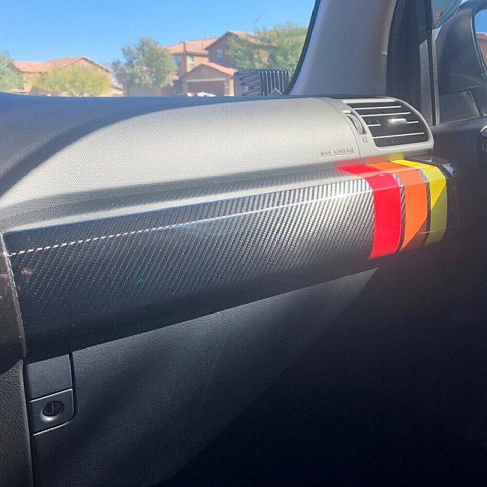 Calcomanía adhesiva a rayas tricolor apta para Toyota Tundra 4Runner estilo clásico retro Foto 4 de 4